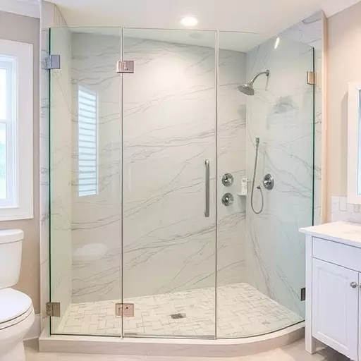 custom frameless shower enclosures lake Orion Michigan,custom frameless shower enclosure designs,benefits of custom frameless shower enclosures