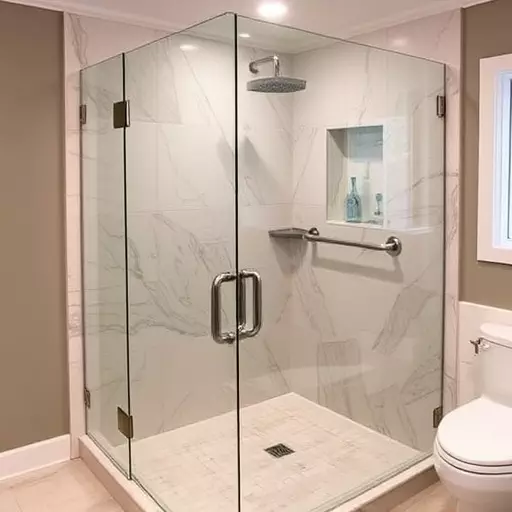 custom frameless shower enclosures lake Orion Michigan,custom frameless shower enclosure designs,benefits of custom frameless shower enclosures