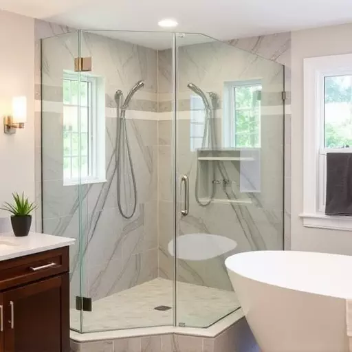custom glass for modern bathrooms lake Orion Michigan,frameless shower doors,glass shower enclosures