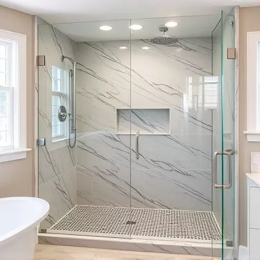 custom glass for modern bathrooms toledo,frameless shower doors,glass shower enclosures