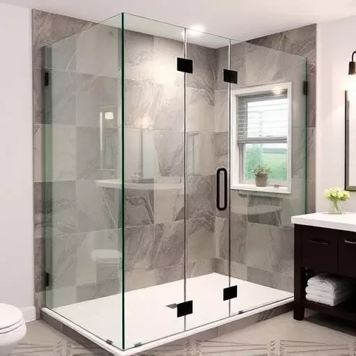 custom glass for modern bathrooms toledo,frameless shower doors,glass shower enclosures