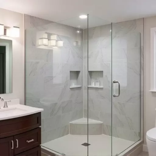 custom glass for modern bathrooms toledo,frameless shower doors,glass shower enclosures