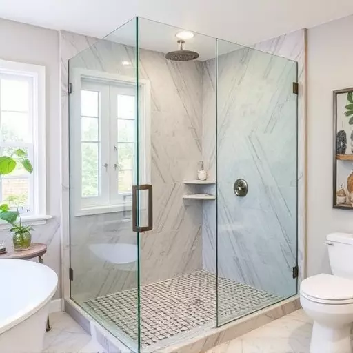 custom glass for modern bathrooms toledo,frameless shower doors,glass shower enclosures