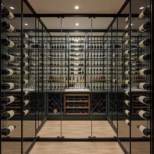 custom glass wine room toledo,custom glass wine room designs,glass types for wine rooms