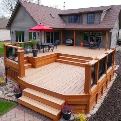 deck builders in wisconsin,custom deck design,composite decking materials