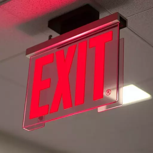 exit sign inspection services Jacksonville , LED exit sign repair , exit sign bulb replacement , emergency exit sign maintenance