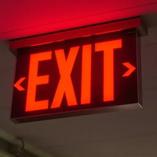 exit sign inspection services Jacksonville , LED exit sign repair , exit sign bulb replacement , emergency exit sign maintenance