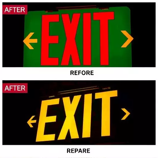 Exit Sign Repair Fayetteville,certified exit sign inspection and repair services,affordable led exit sign repair solution