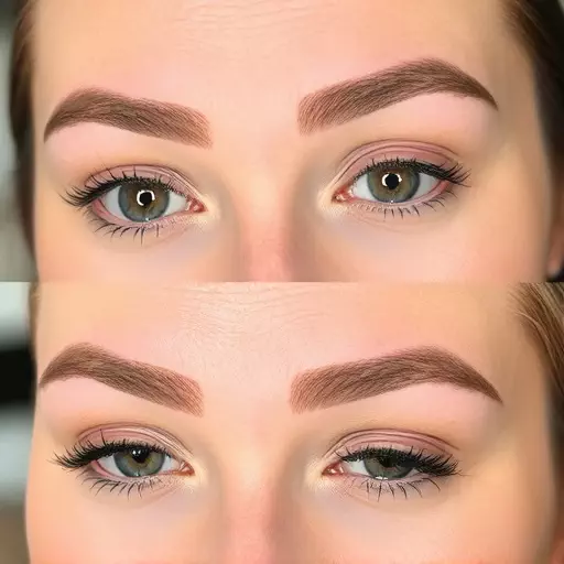 eyebrow microblading toledo,powder brow technique,ombre brows