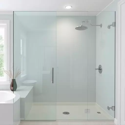 Frameless glass for minimalist interiors Troy MI,Frameless enclosures with color-tinted options