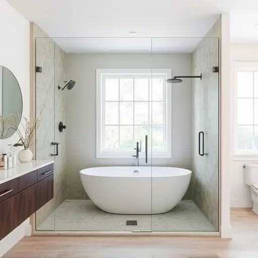 Frameless glass for minimalist interiors Troy MI,Frameless enclosures with color-tinted options