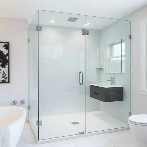 Frameless glass for minimalist interiors Troy MI,Frameless enclosures with color-tinted options