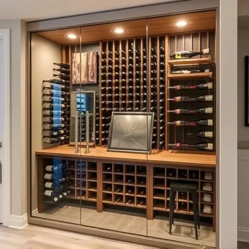 frameless glass wine enclosures lake Orion Michigan,custom wine storage solutions,frameless glass wine racks