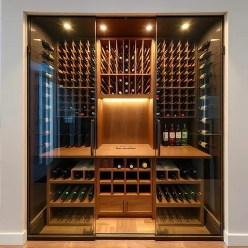 frameless glass wine enclosures lake Orion Michigan,custom wine storage solutions,frameless glass wine racks
