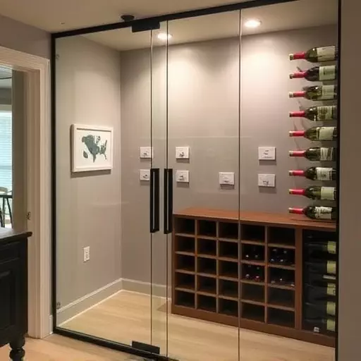 frameless glass wine enclosures lake Orion Michigan,custom wine storage solutions,frameless glass wine racks