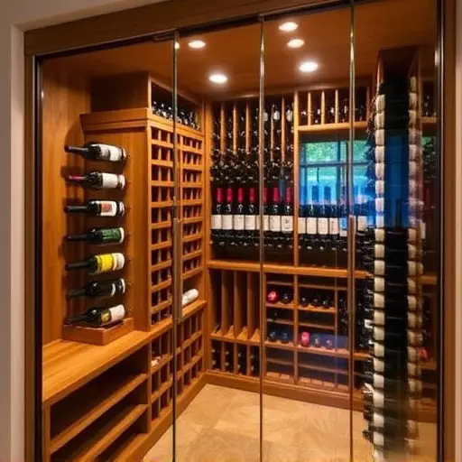 frameless glass wine enclosures lake Orion Michigan,custom wine storage solutions,frameless glass wine racks
