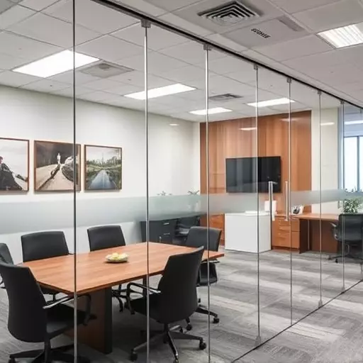 frameless office glass walls lake Orion Michigan,frameless glass partitions,modern office design with glass walls