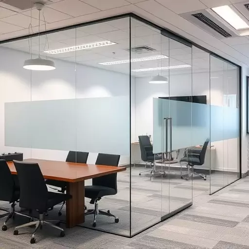 frameless office glass walls lake Orion Michigan,frameless glass partitions,modern office design with glass walls