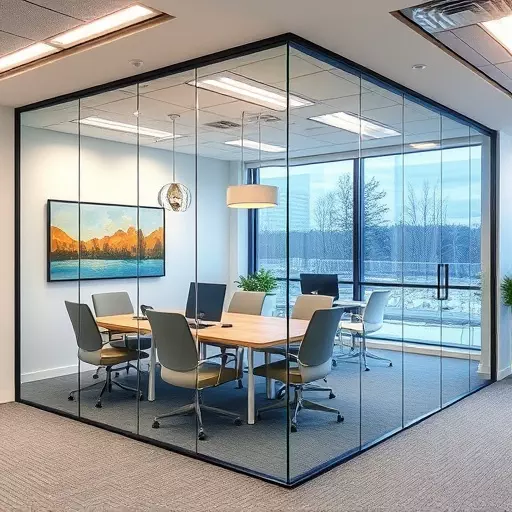 frameless office glass walls lake Orion Michigan,frameless glass partitions,modern office design with glass walls