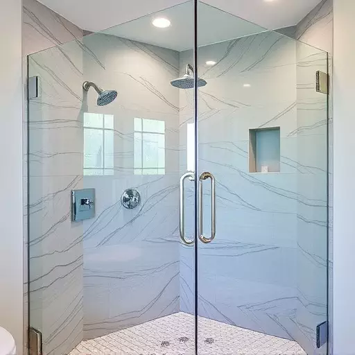 Frameless panels with UV-blocking technology Sterling Heights MI,Frameless designs for temperature-controlled showers,