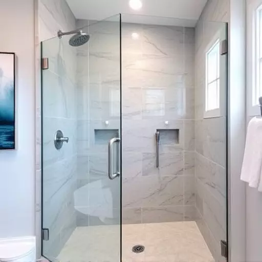Frameless panels with UV-blocking technology Sterling Heights MI,Frameless designs for temperature-controlled showers,