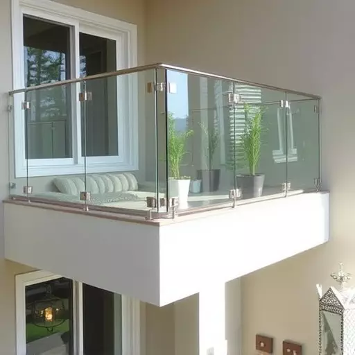 glass railings for balconies and stairs lake Orion Michigan,frameless glass railings,glass balcony railing systems