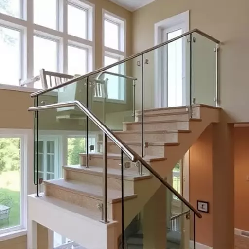 glass railings for balconies and stairs lake Orion Michigan,frameless glass railings,glass balcony railing systems