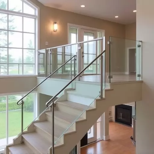 glass railings for balconies and stairs lake Orion Michigan,frameless glass railings,glass balcony railing systems