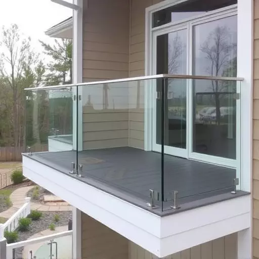 glass railings for balconies and stairs lake Orion Michigan,frameless glass railings,glass balcony railing systems