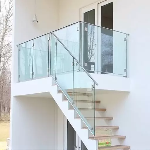 glass railings for balconies and stairs lake Orion Michigan,frameless glass railings,glass balcony railing systems