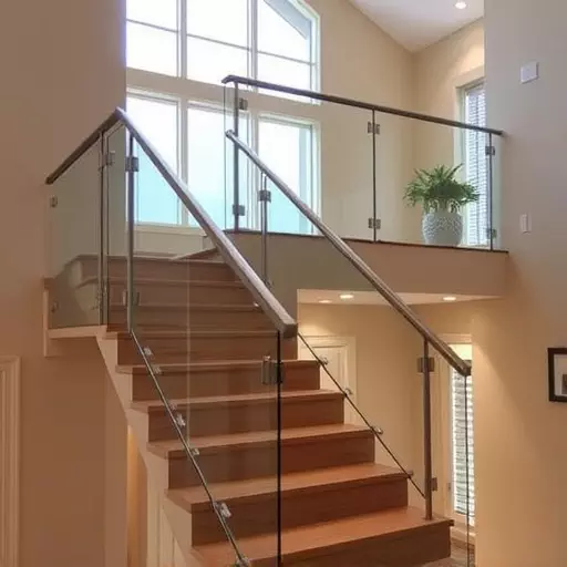 glass railings for balconies and stairs lake Orion Michigan,frameless glass railings,glass balcony railing systems