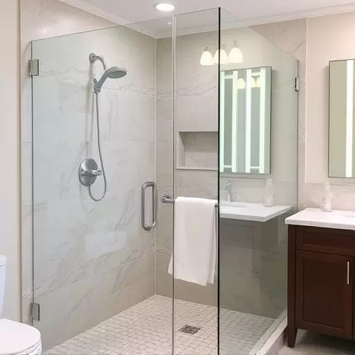 Glass Shower Door Installation Rochester Hills MI,Textured shower glass for anti-slip surfaces,Frameless glass compatibility with bathroom tiles