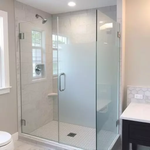 Glass Shower Door Installation Southfield MI,Frameless glass shower enclosures for large bathrooms, Frosted shower doors for privacy-focused designs