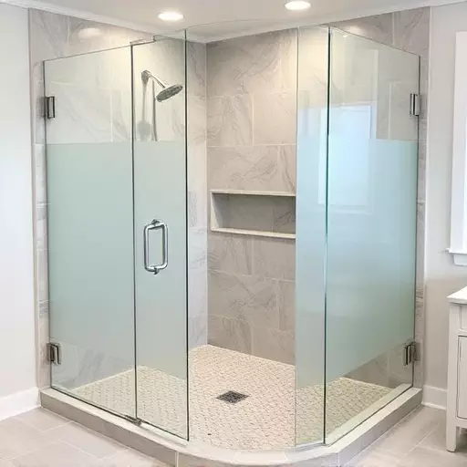 Glass Shower Door Installation Southfield MI,Frameless glass shower enclosures for large bathrooms, Frosted shower doors for privacy-focused designs