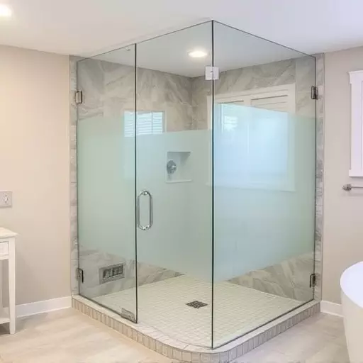 Glass Shower Door Installation Southfield MI,Frameless glass shower enclosures for large bathrooms, Frosted shower doors for privacy-focused designs