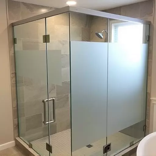 Glass Shower Door Installation Southfield MI,Frameless glass shower enclosures for large bathrooms, Frosted shower doors for privacy-focused designs