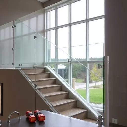 modern glass railings installation lake Orion Michigan,modern glass railings installation guide,tools needed for glass railing installation