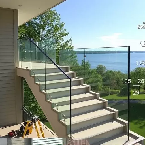 modern glass railings installation lake Orion Michigan,modern glass railings installation guide,tools needed for glass railing installation