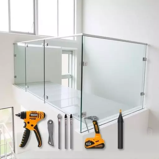 modern glass railings installation toledo,modern glass railings installation guide,tools needed for glass railing installation