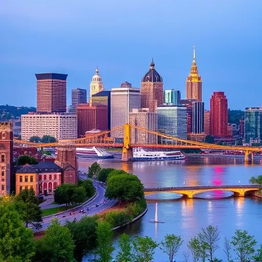Pittsburgh Pennsylvania city skyline,Pittsburgh Pennsylvania riverside attractions,Things to do in Pittsburgh Pennsylvania