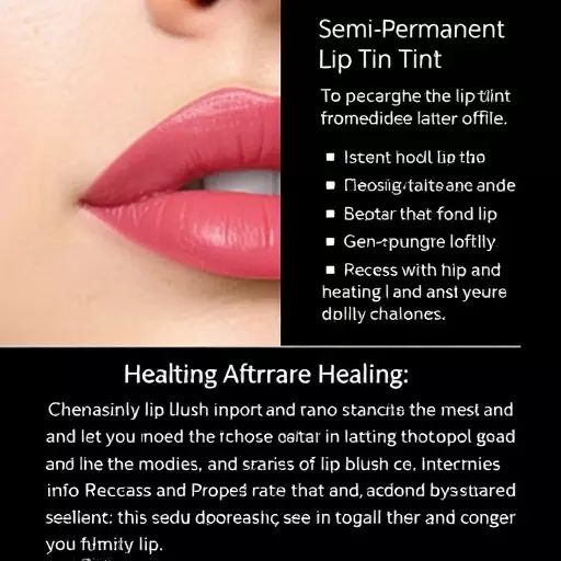 semi-permanent lip tint toledo,lip blush healing process,lip blush aftercare instructions