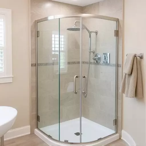 swinging shower doors lake Orion Michigan,swinging shower door designs,swinging shower door materials