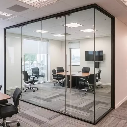 Glass Walls with Magnetic Whiteboards: Modern Office Design in Lake Orion, Michigan